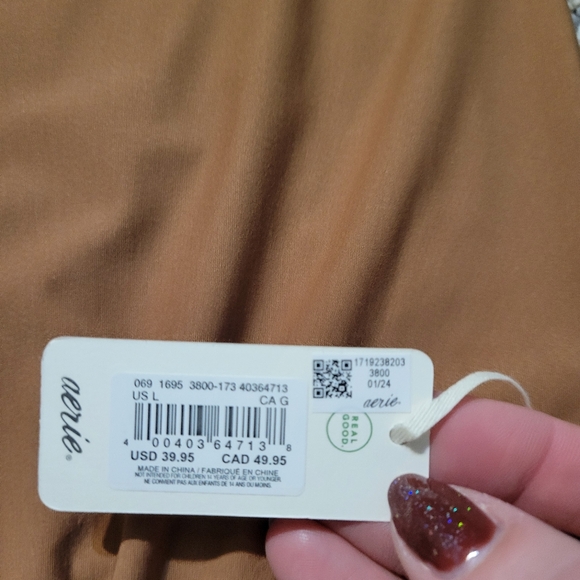 Aerie Smoothez Brown Bodysuit Womans - Picture 4 of 6